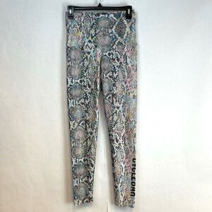 Emily Hsu x CYCLEBAR Leggings Women’s Large Multicolor Snakeskin Print Cropped